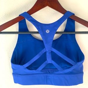 Blue Lululemon Sports Bra Size 4